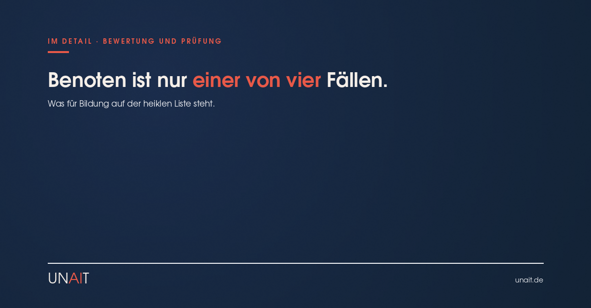 Wenn KI bei Bewertung und Pr&uuml;fung mitwirkt